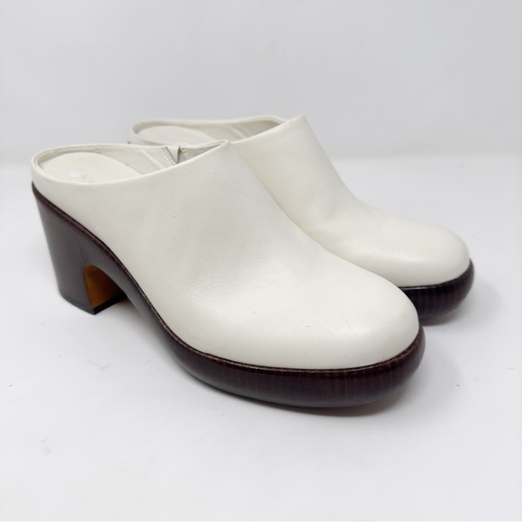 Vince Navina Leather Platform Mules - Picture 1 of 9